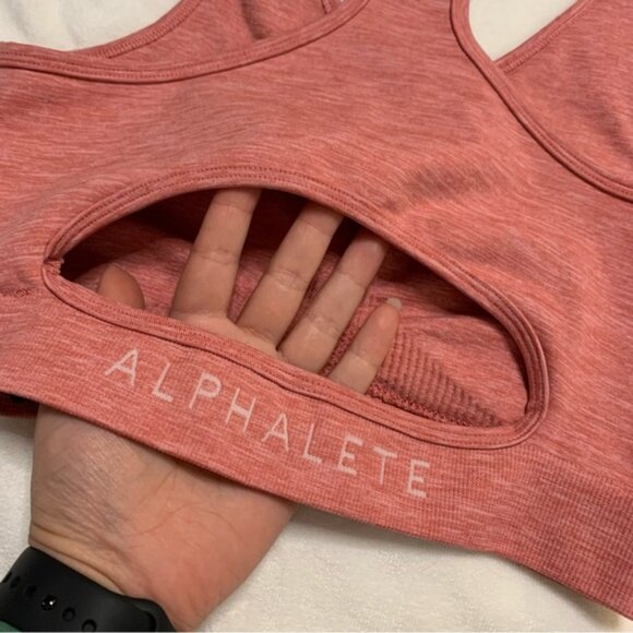 Alphalete Pink Aero Sports Bra Size XS - Picture 2 of 7